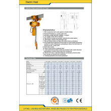 Overhead Crane Electric Hoist 0.5 Ton to 5 Ton